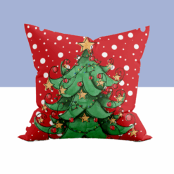 COJIN TERCIOPELO ESTAMPADO NAVIDEÑO HD