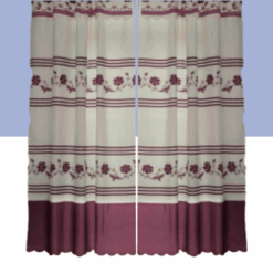 SPANISH PATTERNED CURTAIN W / LINING 2*1.5