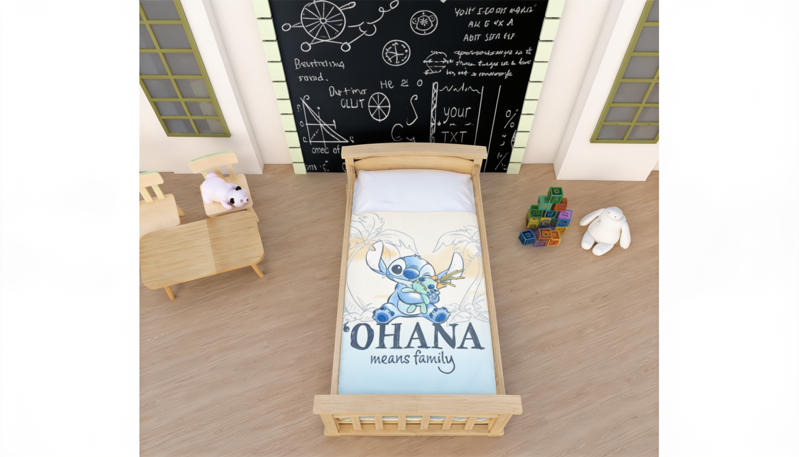 Frazada Tersupiel Stitch Aloha
