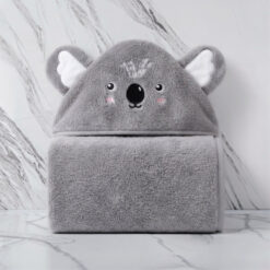 SALIDA DE BAÑO BEBE BORDADA ANIMALITO